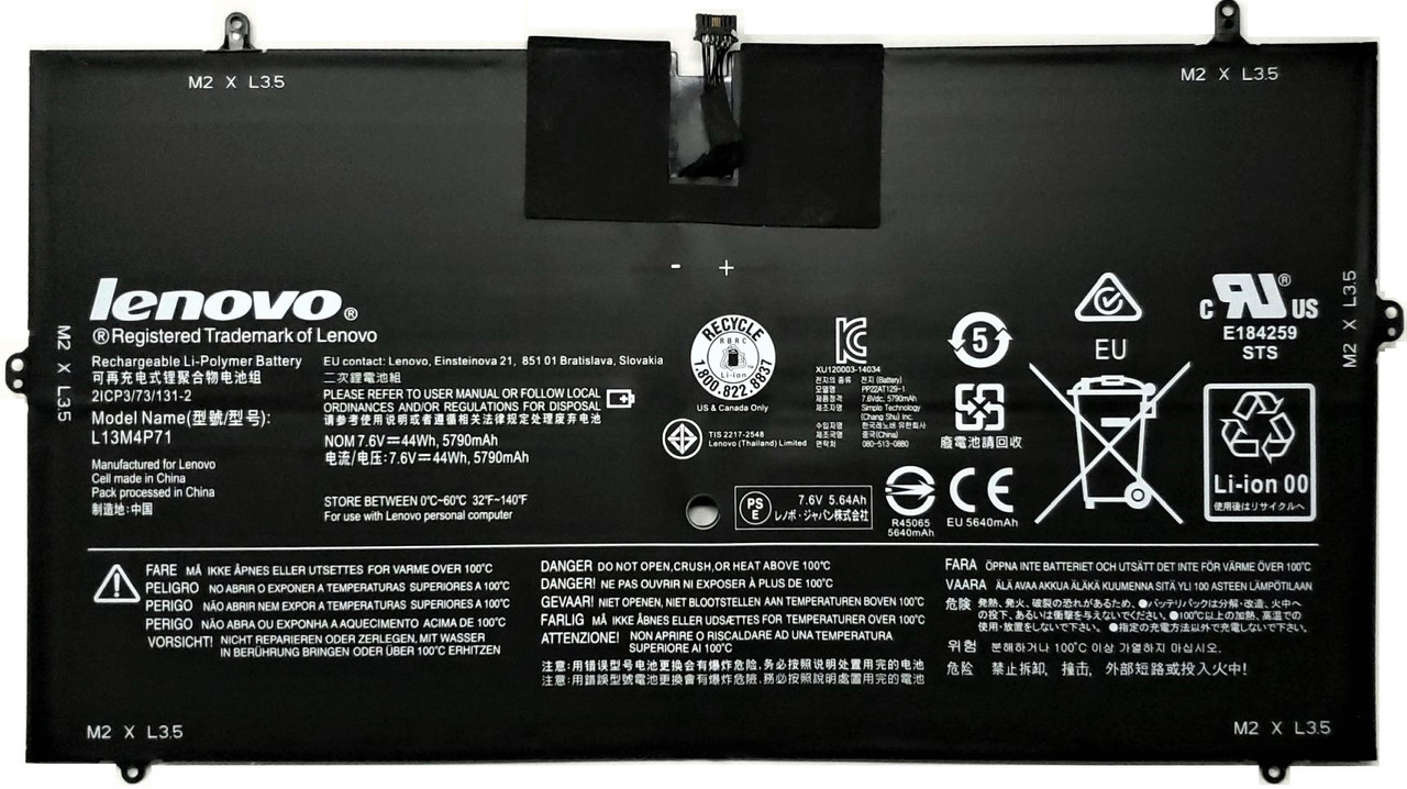 L13M4P71 - 4-Cell Battery for Yoga 3 Pro 1370 Series Pro-1370 Pro