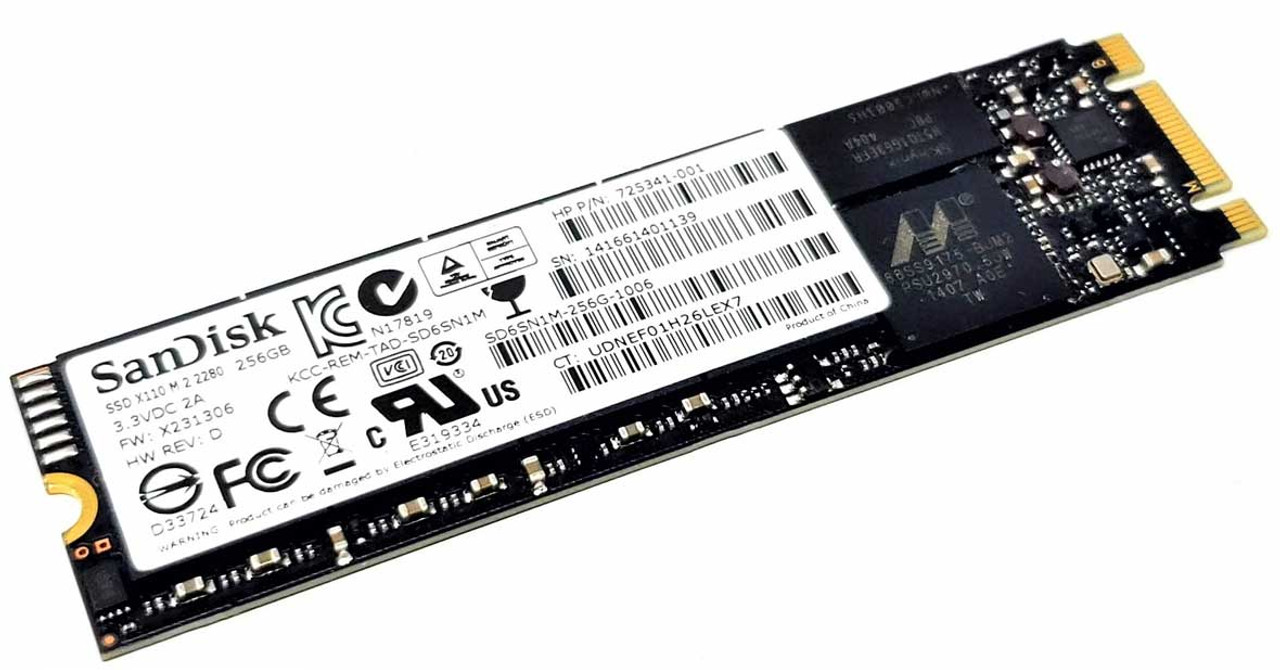 HP 823956-001 - 256GB solid-state drive (SSD) - M.2 SATA-3 interface