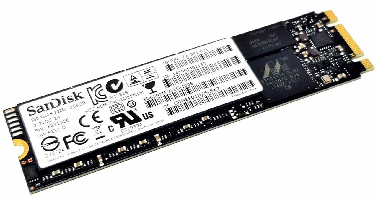 HP 760615-041 - GNRC SSD 256GB 2280 M2 SATA3 TLC Packers