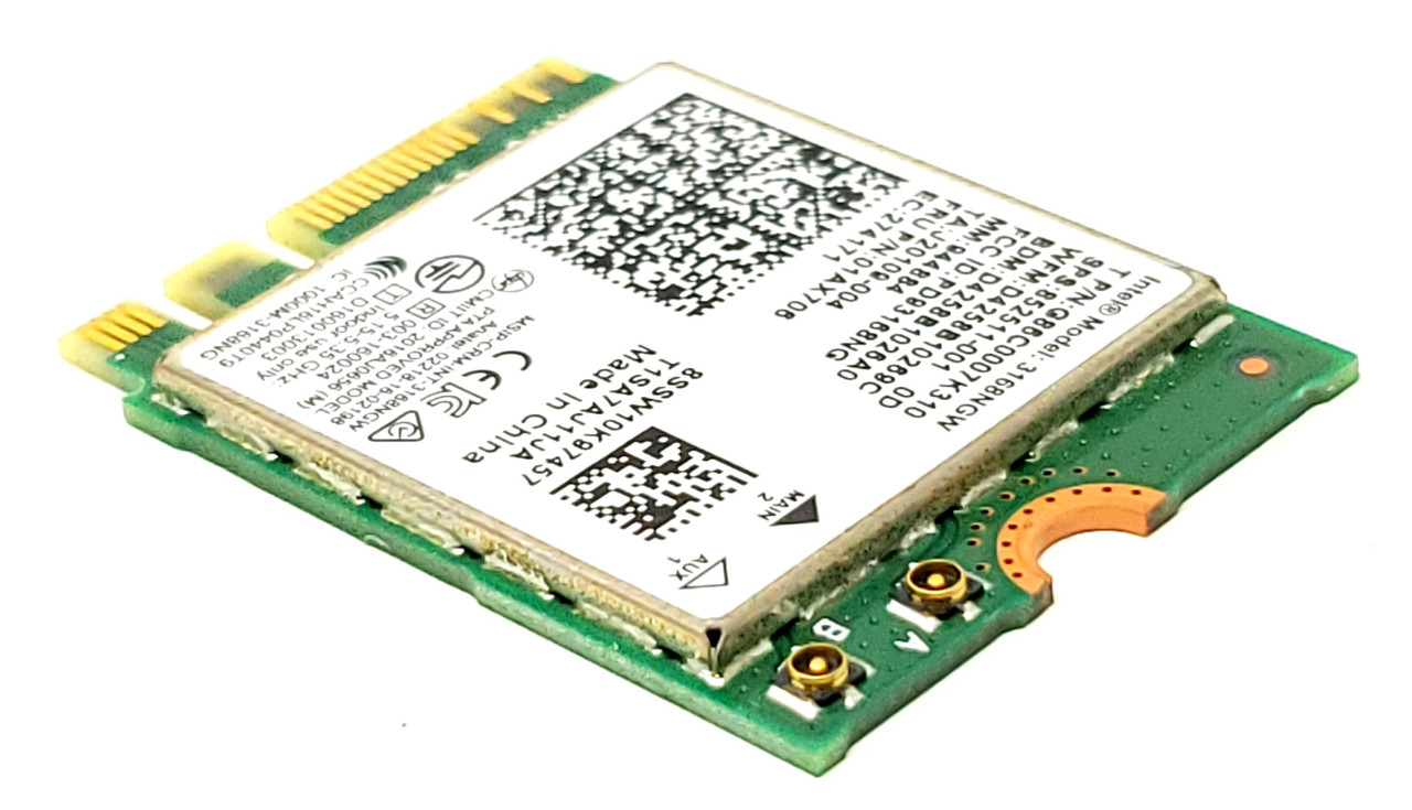 HP 852511-001 - Intel 3168NGW Dual Band Wireless-AC 3168 802.11 ac 1x1 WiFi + Bluetooth 4.2
