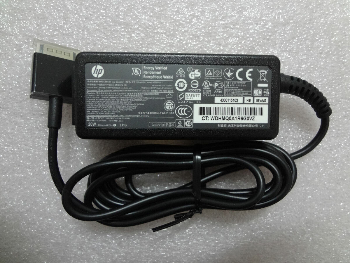 HP 714148-001 - 20W 15V 1.33A nPFC AC Adapter Charger for HP Envy