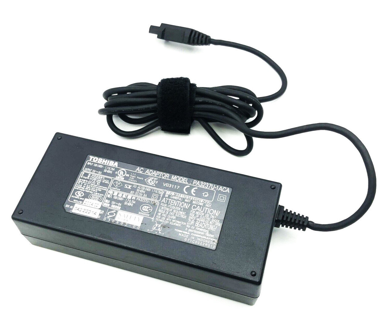 Toshiba PA3237U-1ACA - 120W 15V 8A AC Adapter Includes