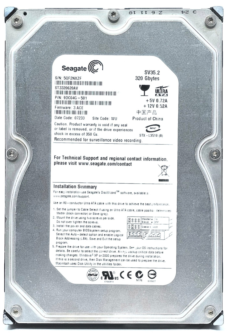 Seagate 3.5 IDE PATA 750GB 16M 7200 RPM PATA/IDE/EID HDD Hard Drive Disk For PC