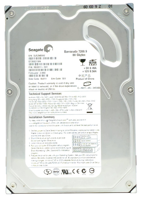 Hewlett-Packard (HP) 294934-005 - 80GB 7.2K RPM IDE 3.5" Hard Disk Drive (HDD) Hewlett-Packard (HP) 294934-005 - 80GB 7.2K RPM IDE 3.5" Hard Disk Drive (HDD)