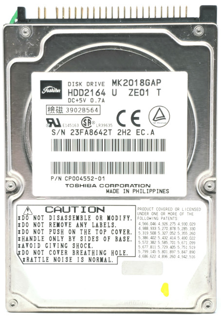Toshiba HDD2164 - 20GB 4.2K RPM IDE PATA ATA 2.5