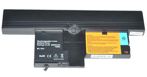 IBM / Lenovo 42T4507 - 14.4V 8-Cell Lithium-Ion Replacement Battery for Lenovo Thinkpad X60 Tablet, X61 Tablet IBM / Lenovo 42T4507 - 14.4V 8-Cell Lithium-Ion Replacement Battery for Lenovo Thinkpad X60 Tablet, X61 Tablet