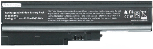 92P1130 - 6-Cell 41+ Replacement Battery Compatible with IBM ThinkPad T60 T61 R60 R61 Z61 T61p T60p T500 W500 SL500