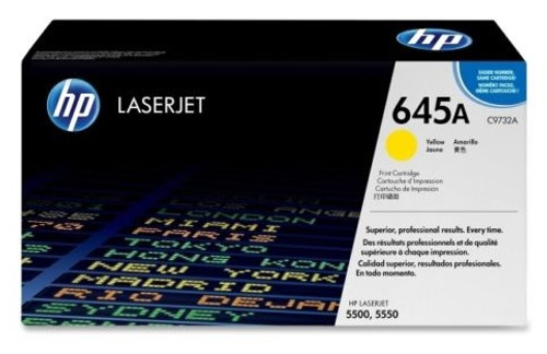 HP C9732A - Yellow 12000 Yield # 645A Toner Cartridge HP C9732A - Yellow 12000 Yield # 645A Toner Cartridge
