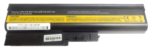 42T4670 - 6-Cell 41+ Replacement Battery Compatible with IBM ThinkPad T60 T61 R60 R61 Z61 T61p T60p T500 W500 SL500 42T4670 - 6-Cell 41+ Replacement Battery Compatible with IBM ThinkPad T60 T61 R60 R61 Z61 T61p T60p T500 W500 SL500