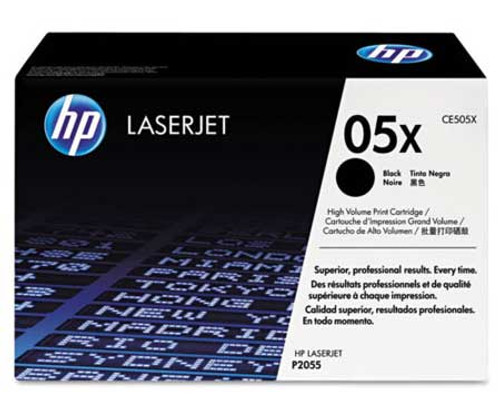 HP CE505X - Black 6500 Yield # 05X Toner Cartridge HP CE505X - Black 6500 Yield # 05X Toner Cartridge