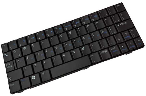 V091702AK1 - Black Spanish Latin Teclado Keyboard for Inspiron Mini 910 Vostro A90