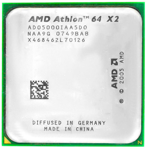 AMD ADO5000IAA5DO - 2.6GHz 2X 512 KB Socket AM2 Athlon 64 X2 5000+ CPU Processor AMD ADO5000IAA5DO - 2.6GHz 2X 512 KB Socket AM2 Athlon 64 X2 5000+ CPU Processor
