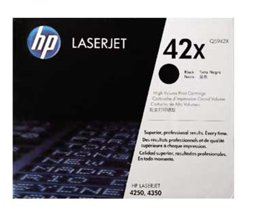 HP Q5942X - Black 20000 Yield # 42X Toner Cartridge HP Q5942X - Black 20000 Yield # 42X Toner Cartridge