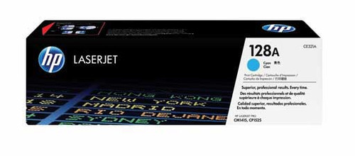 HP CE321A - Cyan 1300 Yield # 128A Toner Cartridge HP CE321A - Cyan 1300 Yield # 128A Toner Cartridge