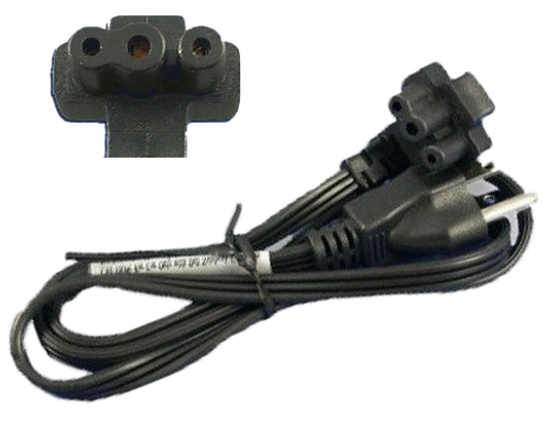 8Y114 - Straight 3-Prong 3-FT Power Cable for PA-10 / PA-12 AC Adapters 8Y114 - Straight 3-Prong 3-FT Power Cable for PA-10 / PA-12 AC Adapters