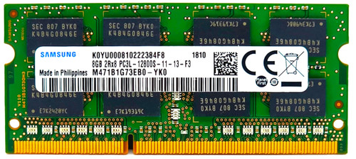 Samsung M471B5273DH0-YK0 - 8GB (1x8GB) 1600Mhz PC3L-12800S DDR3-1600 204-Pin SODIMM Laptop Memory Ram