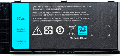 WFDW7 - 9-Cell Replacement Battery for Precision M4600 M4700 M4800 M6600 M6700 M6800