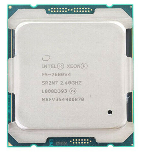Intel E5-2680v4 - Intel Xeon E5-2680 V4 2.40Ghz 9.60 GT/s 35MB Cache 14-Cores 120W TDP Socket LGA2011-3 CPU Processor Intel E5-2680v4 - Intel Xeon E5-2680 V4 2.40Ghz 9.60 GT/s 35MB Cache 14-Cores 120W TDP Socket LGA2011-3 CPU Processor