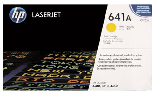 HP C9722A - Yellow 8000 Yield # 641A Toner Cartridge HP C9722A - Yellow 8000 Yield # 641A Toner Cartridge