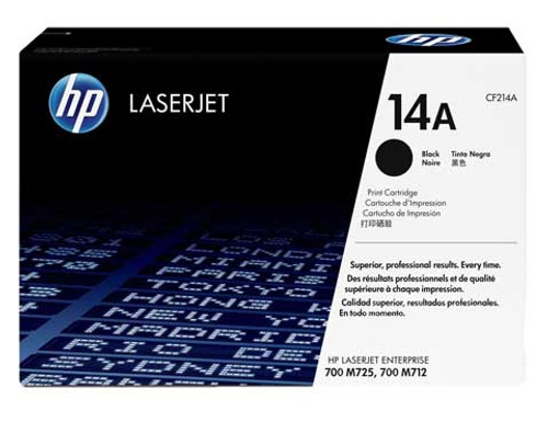 HP CF214A - Black 10000 Yield # 14A Toner Cartridge HP CF214A - Black 10000 Yield # 14A Toner Cartridge