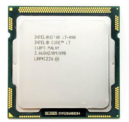 Intel i7-880 - 3.06Ghz 2.5GT/s LGA1156 8MB Intel Core i7-880 Quad