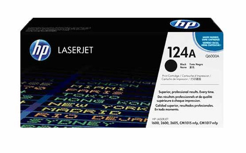 HP Q6000AD - Black 2500 Yield # 124A Toner Cartridge Dual Pack HP Q6000AD - Black 2500 Yield # 124A Toner Cartridge Dual Pack
