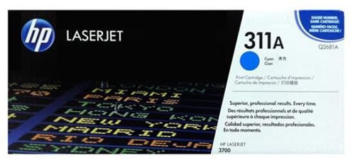 HP Q2681A - Cyan 6000 Yield # 311A Toner Cartridge HP Q2681A - Cyan 6000 Yield # 311A Toner Cartridge