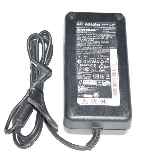 42T5279 - 130W 19.5V 6.66A AC Adapter Includes Power Cable 42T5279 - 130W 19.5V 6.66A AC Adapter Includes Power Cable