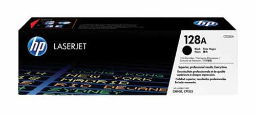 HP CE320A - Black 2000 Yield # 128A Toner Cartridge HP CE320A - Black 2000 Yield # 128A Toner Cartridge