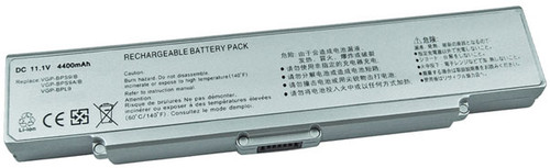 Sony VGP-BPS9A - 11.1V 6-Cell Lithium-Ion Silver Battery for Sony Vaio