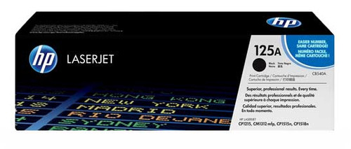 HP CB540A - Black 2200 Yield # 125A Toner Cartridge HP CB540A - Black 2200 Yield # 125A Toner Cartridge