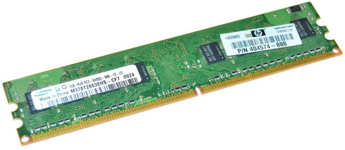 1GB 800Mhz PC2-6400U: Samsung M378T2863QZS-CF7 - 1GB (1x1GB