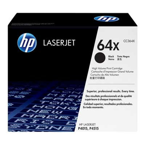 HP CC364X - Black 24000 Yield # 64X Toner Cartridge HP CC364X - Black 24000 Yield # 64X Toner Cartridge
