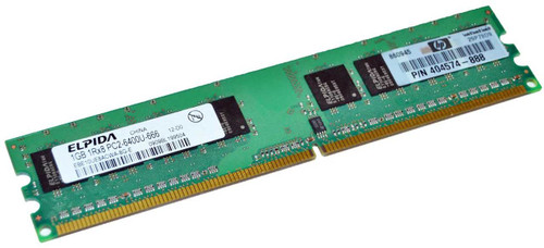 1GB 800Mhz PC2-6400U: Elpida EBE11UD8AJWA-8G-E - 1GB (1x1GB) 800Mhz PC2-6400U 1.8V 240-Pin Desktop RAM Memory