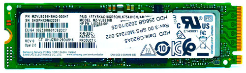 Samsung MZVLQ256HAJD-000H1 - 256GB NVMe PCIe Gen3 x4 M.2 2280 SSD