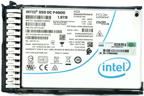 Intel SSDPE2KE016T7P - 1.6TB NVME PCI-E x4 Mixed Use 2.5