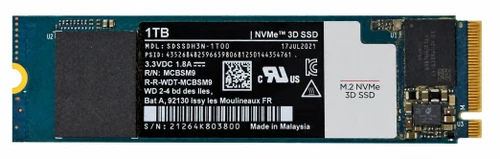 SDSSDXPM2-1T00-G25 - 1TB M.2 2280 NGFF PCIe NVMe Gen3x4 Solid State SSD