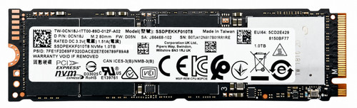 SSDPEKKW010T7 - 1TB M.2 2280 NGFF PCIe NVMe Gen3x4 Solid State SSD