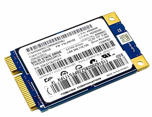 Toshiba THNSNJ128GMCU - 128GB 6Gb/S MSATA MLC Solid State SSD