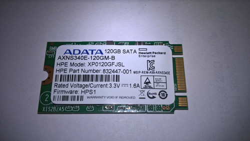 HP 832447-001 - 120GB M.2 SATA 2242 Solid State SSD Drive HP 832447-001 - 120GB M.2 SATA 2242 Solid State SSD Drive
