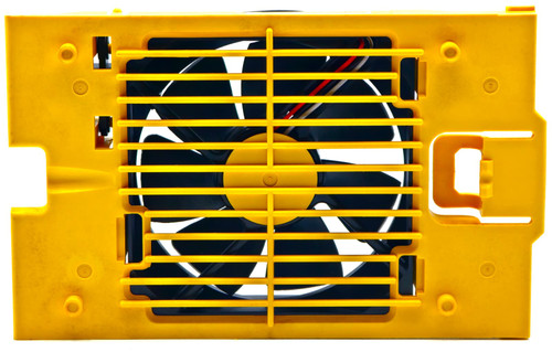 Fanuc A02B-0260-C021 - 92x25mm 24V Cooling Fan Assembly Yellow Bracket + A90L-0001-0488 For Fanuc CNC Robot Control Cabinets