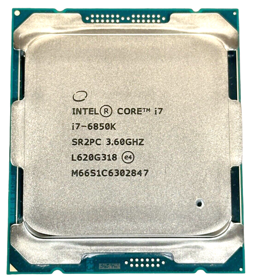 Intel i7-6850K - 3.60Ghz LGA2011-3 15MB Intel Core i7-6850K 6-Core CPU Processor Intel i7-6850K - 3.60Ghz LGA2011-3 15MB Intel Core i7-6850K 6-Core CPU Processor