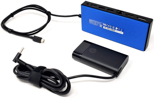 HP X7W54AA#ABA - HP Elite USB-C Docking Station Dock With 65W Adapter 710412-001 HP X7W54AA#ABA - HP Elite USB-C Docking Station Dock With 65W Adapter 710412-001