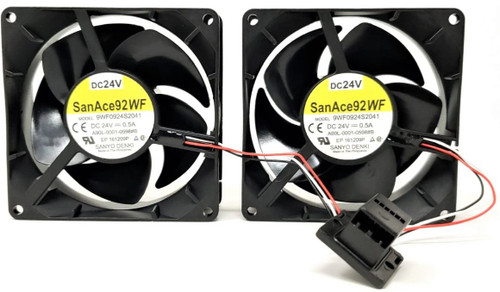 Fanuc A90L-0001-0598#B - 92x92x32 24V Dual Servo Amplifier Fan for Fanuc A90L-0001-0598#B