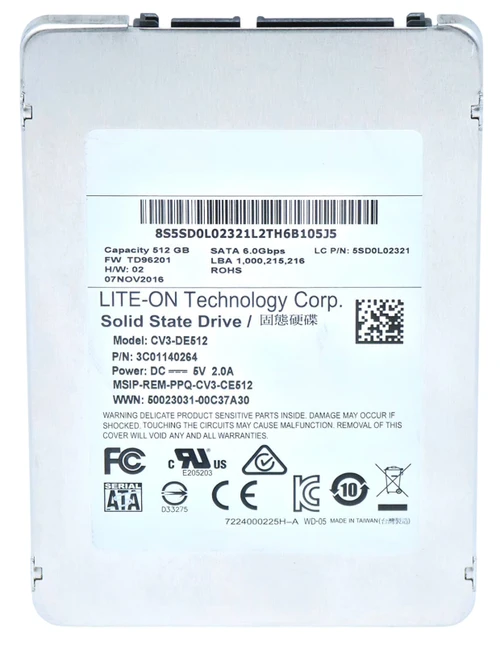 SSD0H22901 - 512GB 6Gbps SATA III 7mm 2.5" Solid State SSD