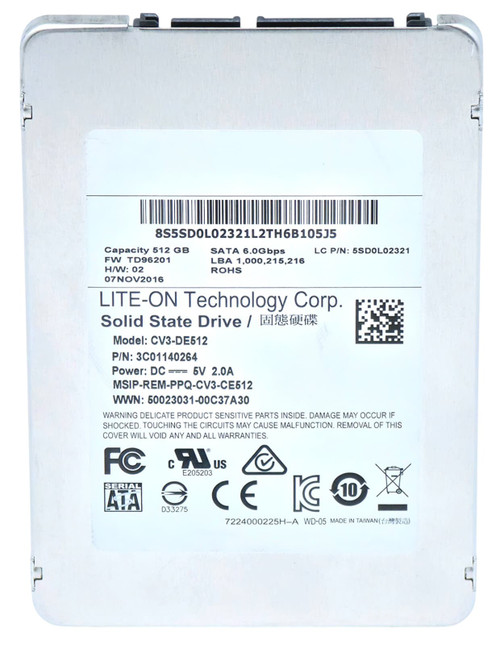 00FC436 - 512GB 6Gbps SATA III 7mm 2.5" Solid State SSD