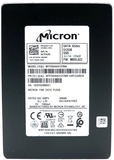 MTFDDAK512MBF - 512GB 6Gbps SATA III 7mm 2.5" Solid State SSD