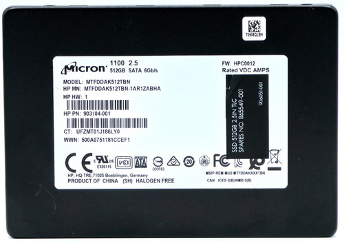 775724-B21 - 512GB 6Gbps SATA III 7mm 2.5" Solid State SSD