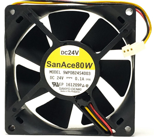 9WP0824S4D03 - 80x80x25mm DC24V 0.1A 3-Pin Female Connector Cooling Fan 9WP0824S4D03 - 80x80x25mm DC24V 0.1A 3-Pin Female Connector Cooling Fan