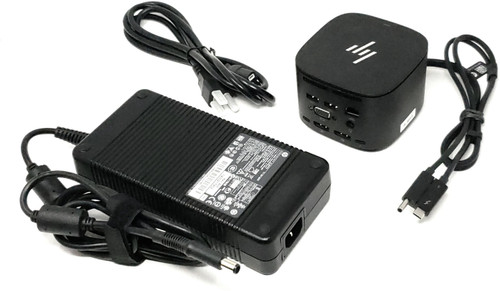 HP 3TR87AA - HP USB-C Thunderbolt G2 230W Docking Station Dock Kit with Combo Cable and 230W AC Adapter HP 3TR87AA - HP USB-C Thunderbolt G2 230W Docking Station Dock Kit with Combo Cable and 230W AC Adapter